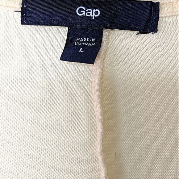 GAP Peach Chiffon Two Layer V-neck Blouse size L - Picture 13 of 13